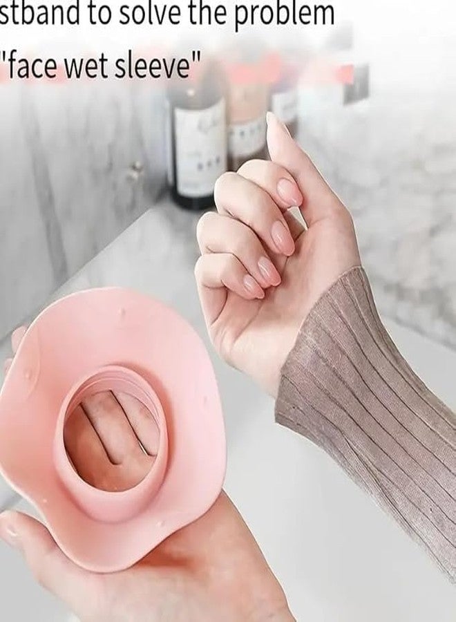 Calixe Silicone Face Washing Wristbands Splash Proof Spa Facial Cuff Sleeves, Keep Clean & Dry Wrist Guard for Bathing, Hair Washing & Household Chores Multicolor - Image 5