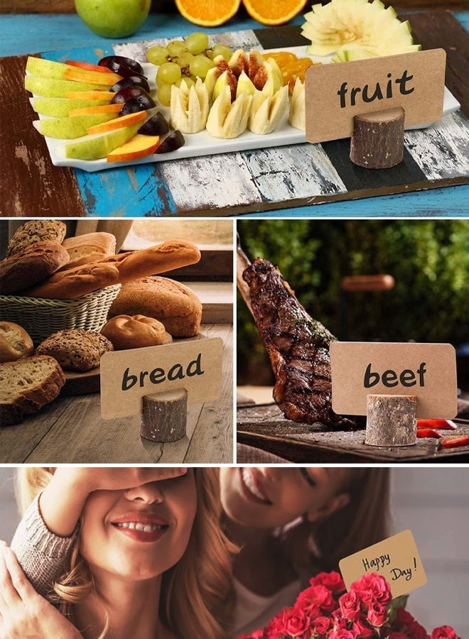 200 بطاقة عمل فارغة، بطاقة تعليمية من ورق كرافت، بطاقة ملاحظة، بطاقة هدية برسالة عيد الشكر (أبيض، لون جلد البقر) - Image 3