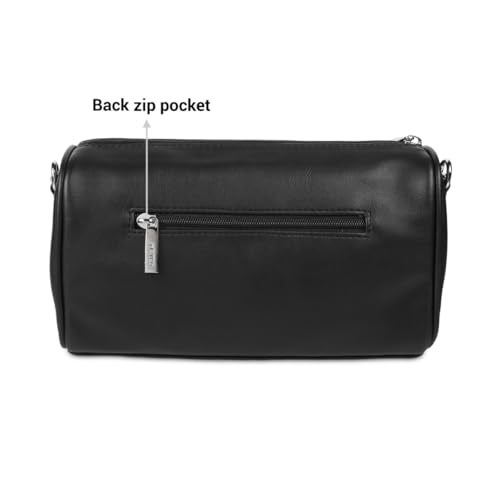 Metro Women Black Elegant Quilted Crossbody Bag (230-35) - Image 3