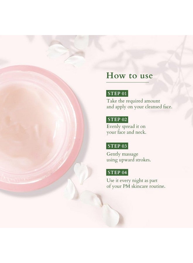 Lotus Organics+ Precious Brightening Night Cream | For Dark Spots, Blemishes & Pigmentation | Night Moisturiser | Sulphate & Paraben Free | All Skin Types | 50G  - Image 5