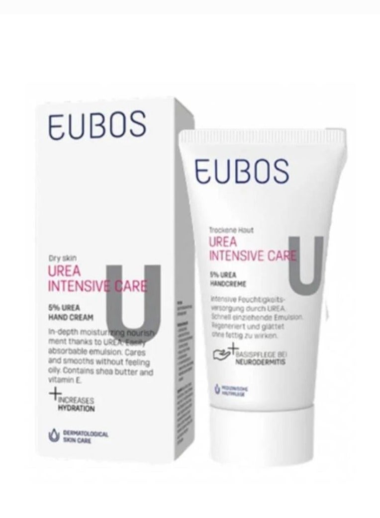EUBOS Dry Skin Hand Cream with 5% Urea, Shea Butter and Vitamin E - 75 ml - Image 1