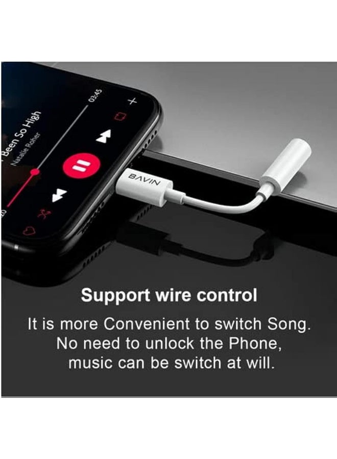 BAVIN Type-C to 3.5mm Female Aux Audio Connector Adapter for Headphones and Earphones - Image 5