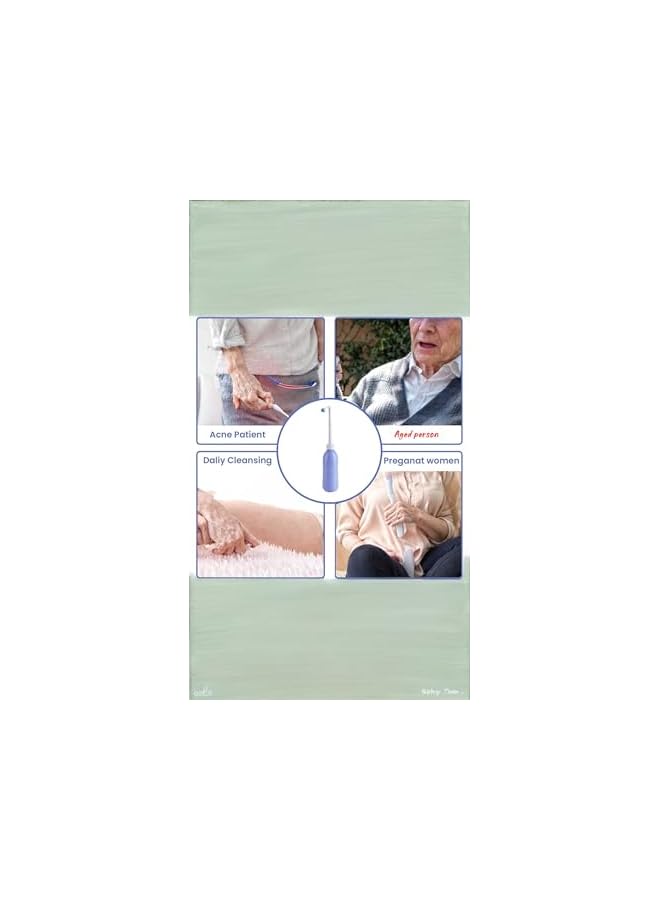 The Bros 2 Pcs 650ml Large Portable Shower Head Bidet Bottles - Handheld Travel Toilet Sprays, Biddet Spray for Traveling, Easy to Carry - Image 2