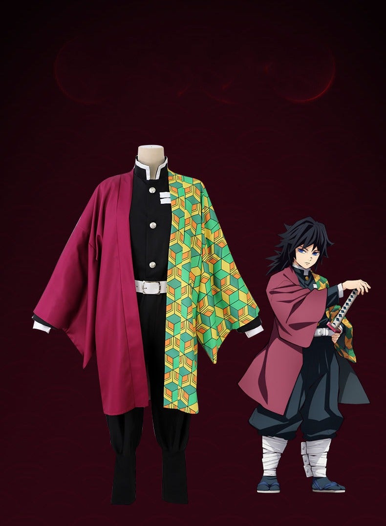 إسكدنيا زي القتل الشيطان Tomioka Giyuu أنيمي كيمونو زي مجموعة كوسبلاي زي  للجنس المتعدد - Image 4