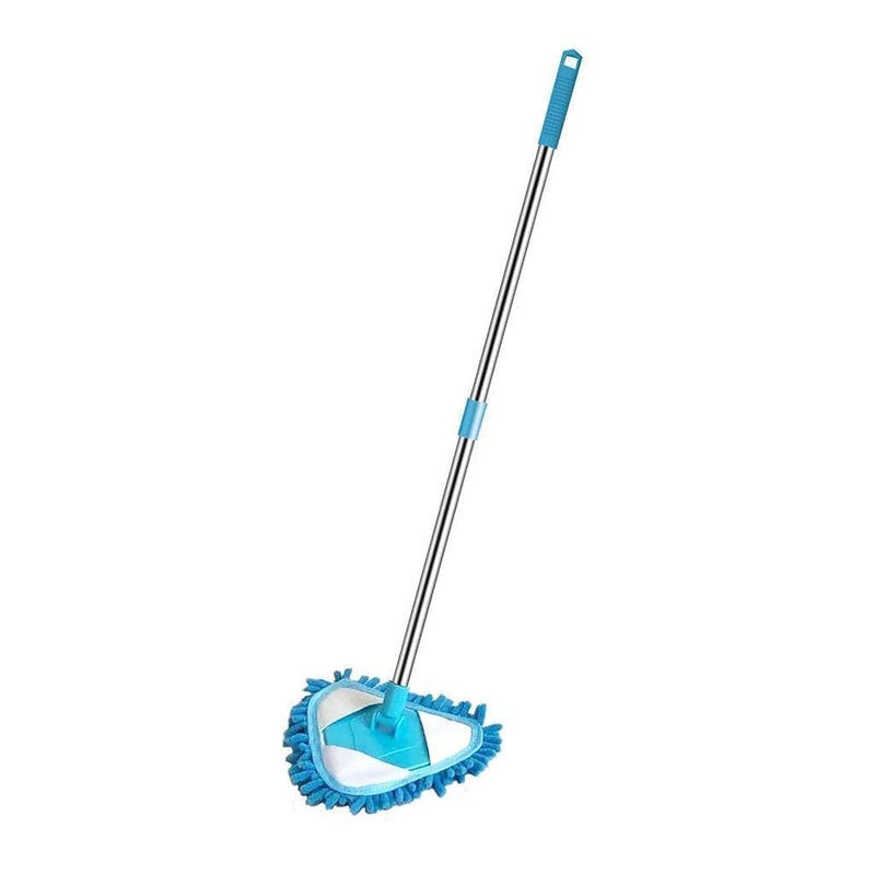 Cyrox Multipurpose Retractable 180 Degree Rotatable Brush with Long Lockable Rod Cleaning Triangle Dust Lazy Mop Movable Bead Corners Bathtub Toilet Ceiling Mirror Glass Cleaning Mop 1Pcs - Image 1