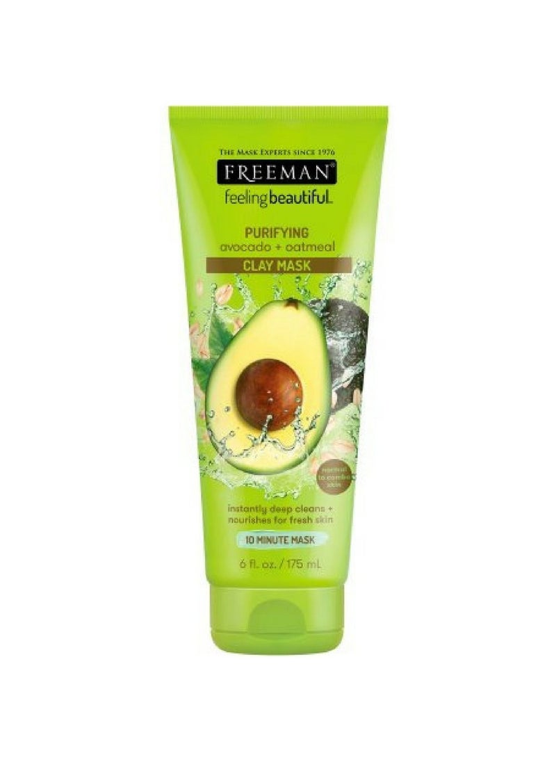Freeman - Freeman Facial Avocado  Oat Clay Mask 6 Ounce 177ml 3 Pack - Image 1