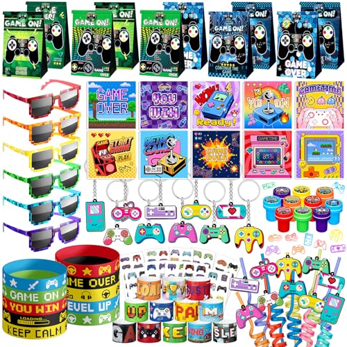 DMIGHT Video Game Party Favors Birthday Supplies for Kids Bags Game On Stuffer Gifts Boys Gamer Party Decorations - Image 1