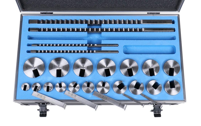 Accusize Industrial Tools No 10-10A Conbination H.S.S. Keyway Broach Sets in Fitted Box, 5100-0012 - Image 2
