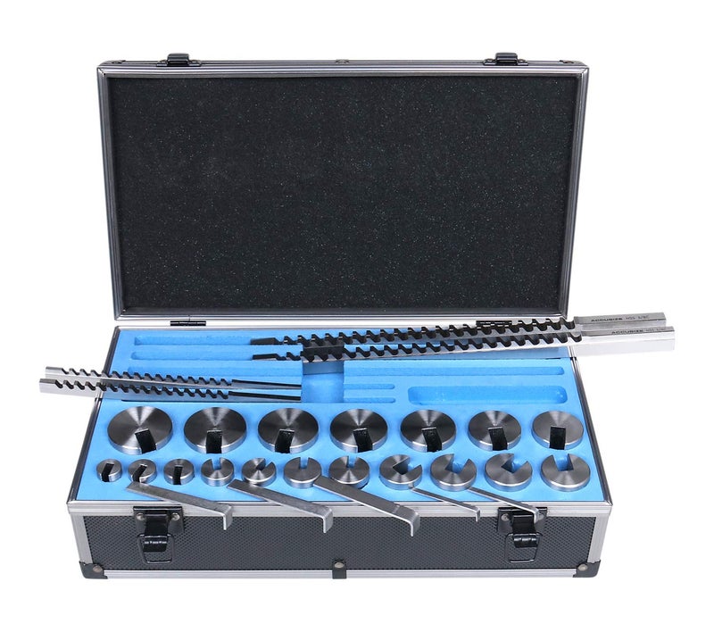 Accusize Industrial Tools No 10-10A Conbination H.S.S. Keyway Broach Sets in Fitted Box, 5100-0012 - Image 1