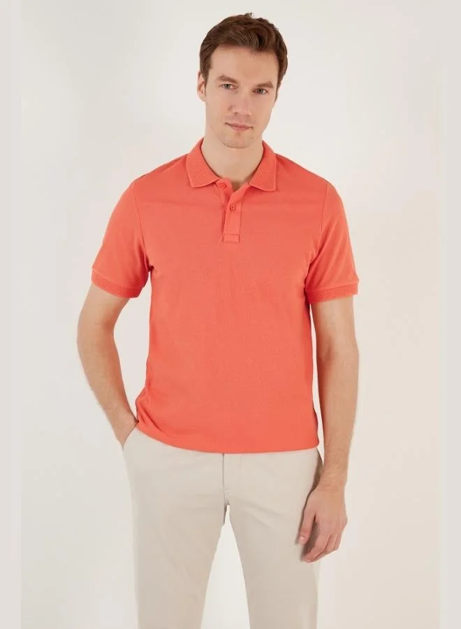 Buratti  Buratti Cotton Regular Fit Buttoned Polo Collar T Shirt Men's Polo Collar T-Shirt 5902739 for Men | Best Price UAE