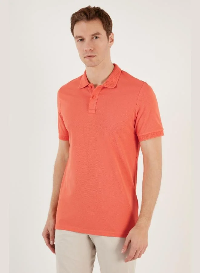 Buratti  Buratti Cotton Regular Fit Buttoned Polo Collar T Shirt Men's Polo Collar T-Shirt 5902739 for Men | Best Price UAE