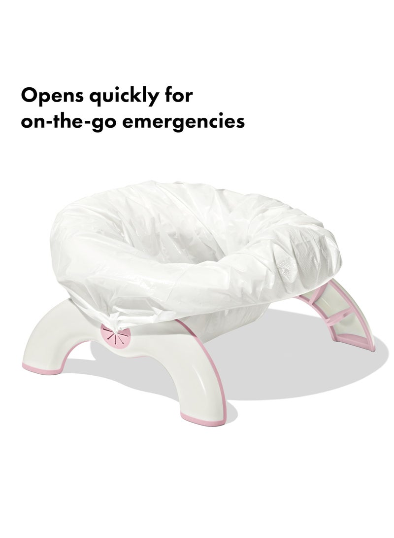 2-In-1 Travel Potty for Toddler, Portable and Foldable Toilet, Apply to Seat Emergency Toilet for Car, Camping, Outdoor, Indoor - Image 2