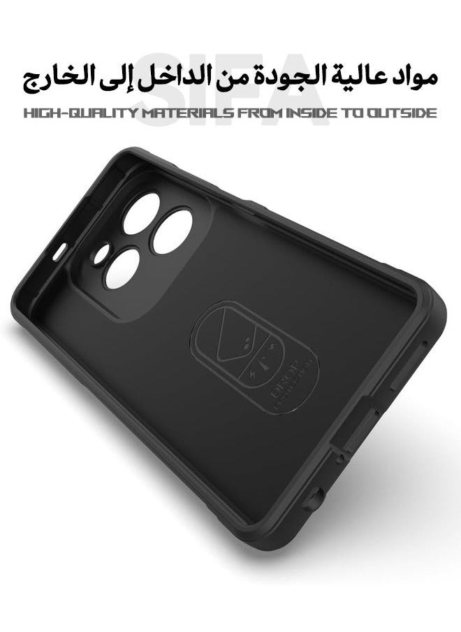 TEAM LUXURY - Infinix Hot 40/40 Pro Phone Case, Creative Soft Protective Case for Infinix Hot 40/40 Pro, Anti-Drop and Shockproof Skin Feel Case Cover for Infinix Hot 40/Infinix Hot 40 Pro, Black - Image 1