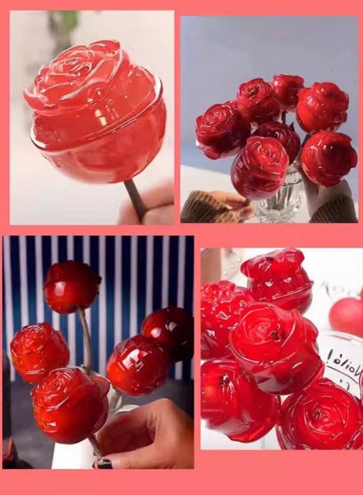 6 ثقب زهرة الورد صابون يدوي شمعة قالب سيليكون كعكة قالب صينية الخبز الكعك قالب روز مكعبات الثلج - Image 5