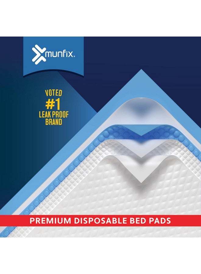 Munfix 100 Pack Disposable Baby Changing Pads 17 X 13 Inches, Super Absorbent Incontinence Underpads, Waterproof Potty Training, Diaper Liners - Image 4