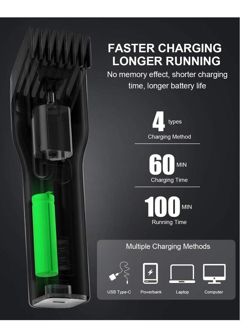 ENCHEN Hair Clippers for Men – Cordless Electric Trimmer, All-in-One Hair Cutting Kit, Rechargeable, Suitable for Kids, Home & Travel – Black - Image 4