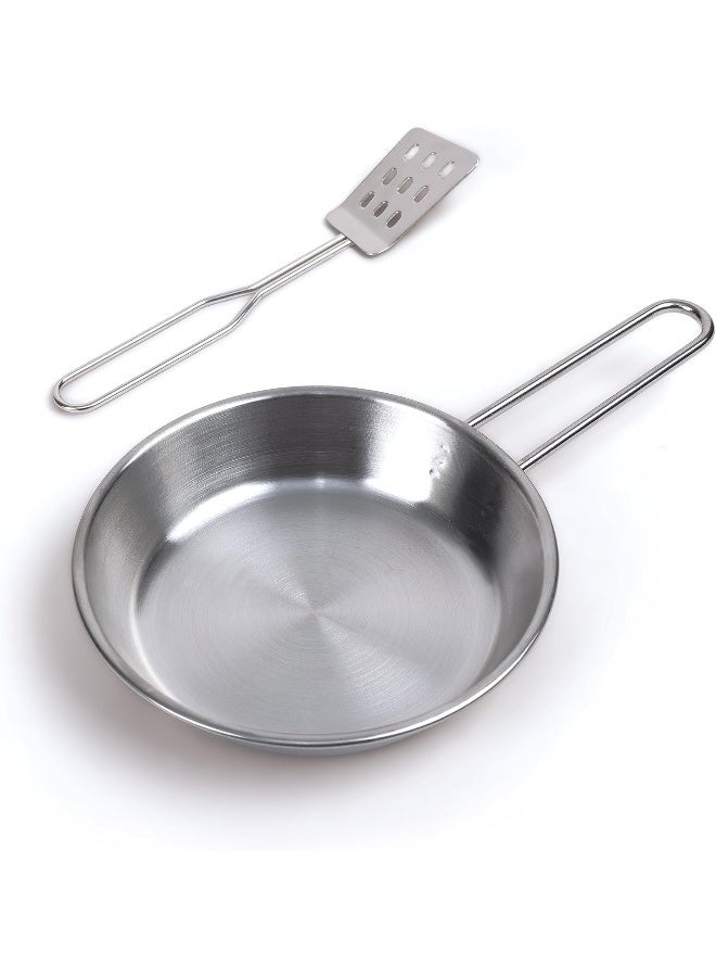 Hape Play Essentials Light & Sound Kitchen Playset (5 Pieces, Grey) - Image 3