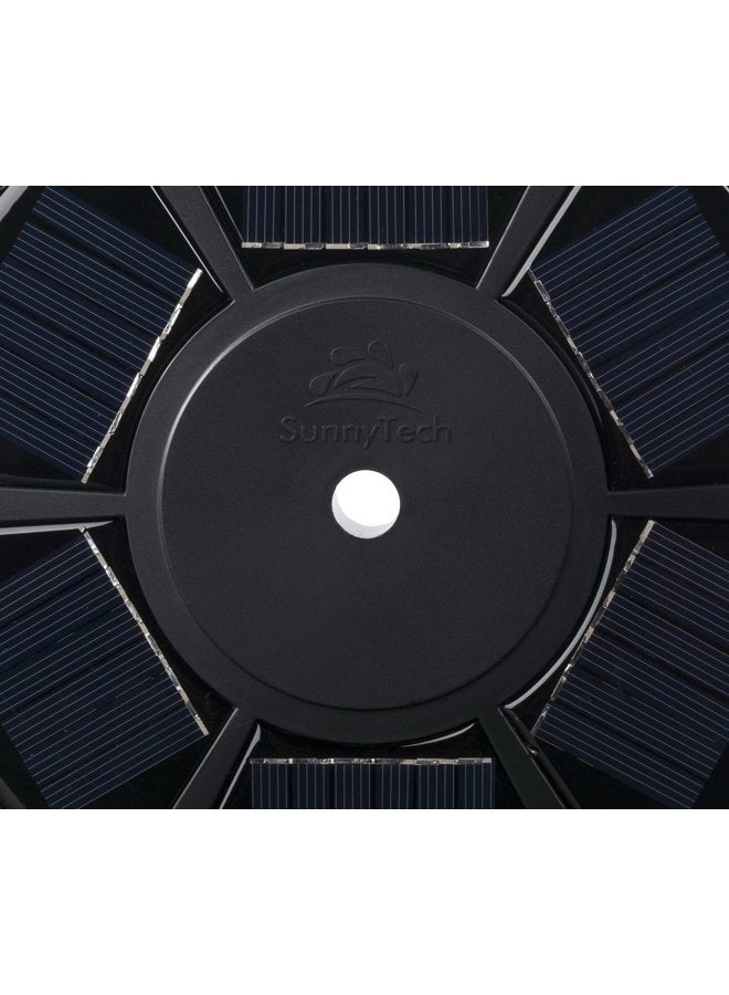 Sunnytech 2nd Generation Solar Flag Pole with 20LED Light, Brightest and Most Powerful, Stable and Long-Lasting, LED Downlight for 15 to 25 Ft In-Ground Flag Poles, Automatic, Black - Image 4