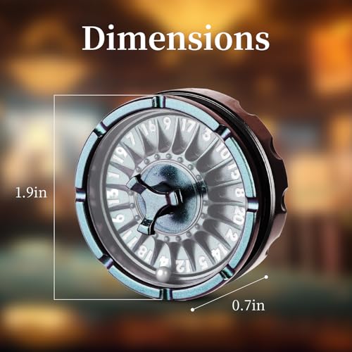 Froggod DND Dice Set with Mini Roulette Wheel Metal D20 Roulette Dice Spinner Unique DND Gift Set with Case for RPG Table GamesGradient - Image 5