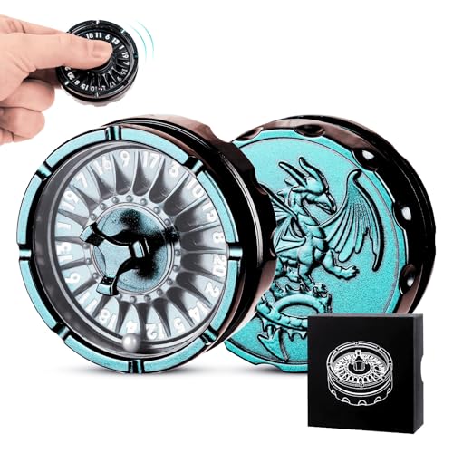 Froggod DND Dice Set with Mini Roulette Wheel Metal D20 Roulette Dice Spinner Unique DND Gift Set with Case for RPG Table GamesGradient - Image 1