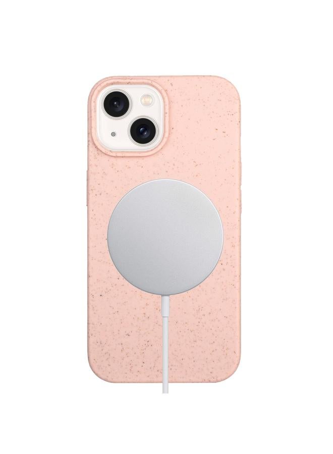 اس-توب جراب لهاتف iPhone 14 مصنوع من مادة القش المغناطيسية MagSafe من القمح + جراب هاتف TPU - Image 1