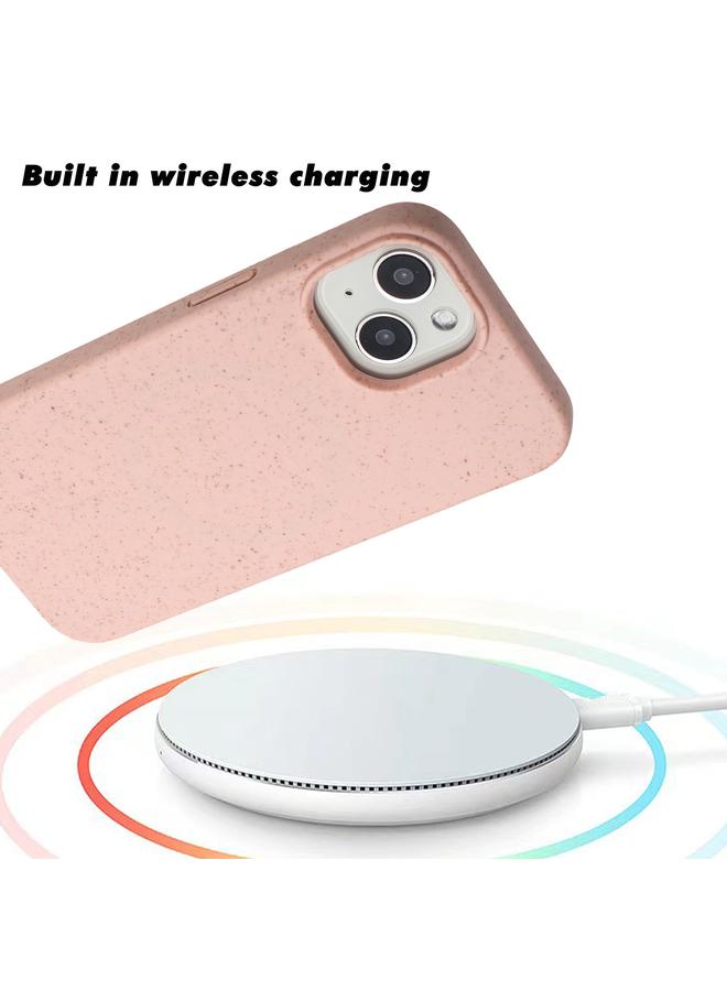 اس-توب جراب لهاتف iPhone 14 مصنوع من مادة القش المغناطيسية MagSafe من القمح + جراب هاتف TPU - Image 5