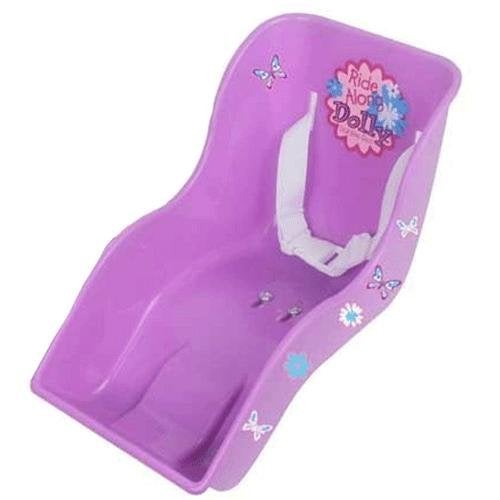 Ride Along Dolly Doll Bicycle Seat Bike Seat (Purple) with Decorate Yourself Decals (Fits Standard Sized Dolls and Stuffed Animals) - Purple - Image 4