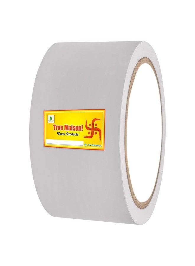 TREE MAISON CORONATING HOMES Vastu White Tape | Size - 3 Inch (72 mm) Approx | Length- 20 Meter (Approx) | Vastu Tape Remedy for Toilet | Vastu Tape for Main Door | Tape Remedy | Pack of 1 - Image 1