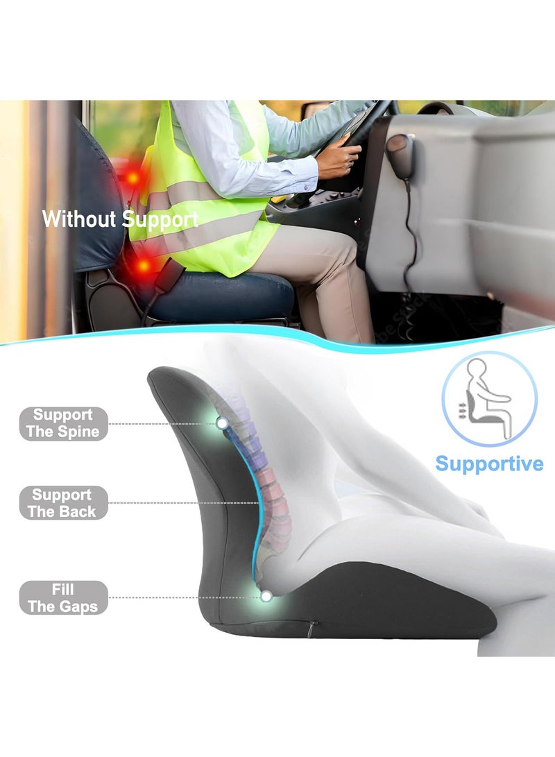 YelaJoy Pillows for Sitting,Donut Pillow for Tailbone Pain,Seat Cushion,Office Chair Cushions for Back and Butt Support,Lumbar Support Pillow for Gaming Computer Chair - Image 3