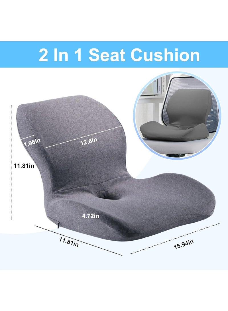 YelaJoy Pillows for Sitting,Donut Pillow for Tailbone Pain,Seat Cushion,Office Chair Cushions for Back and Butt Support,Lumbar Support Pillow for Gaming Computer Chair - Image 4