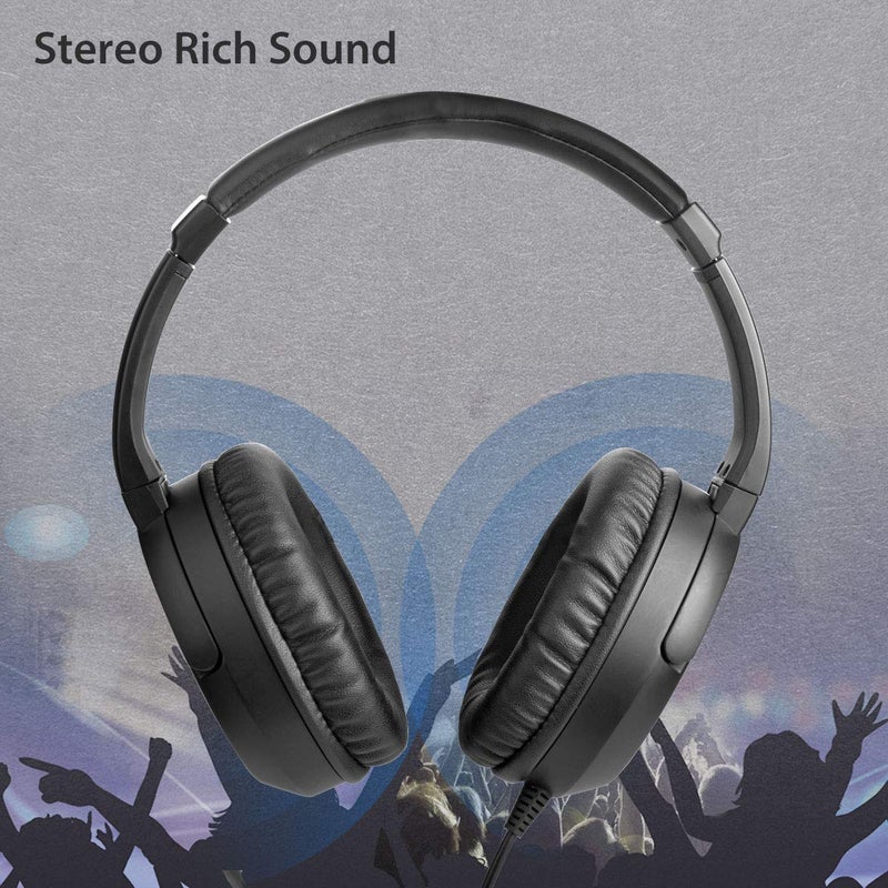 أفانتري Avantree HF039 - Long Coiled Cord Headphones for TV - Image 4