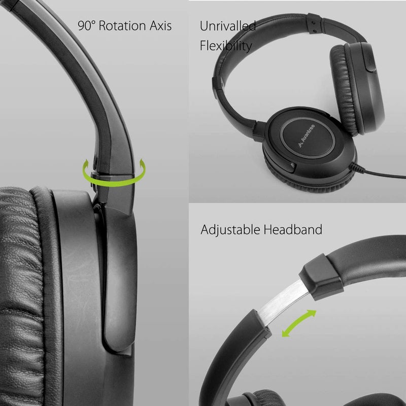 أفانتري Avantree HF039 - Long Coiled Cord Headphones for TV - Image 5