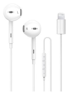 OMAKSS Headphones, with Lighting Earphones Wired Stereo Sound, Compatible with IOS 14/13/12/SE/11/XR/XS/X/7/7 Plus/8/8Plus  - Image 2