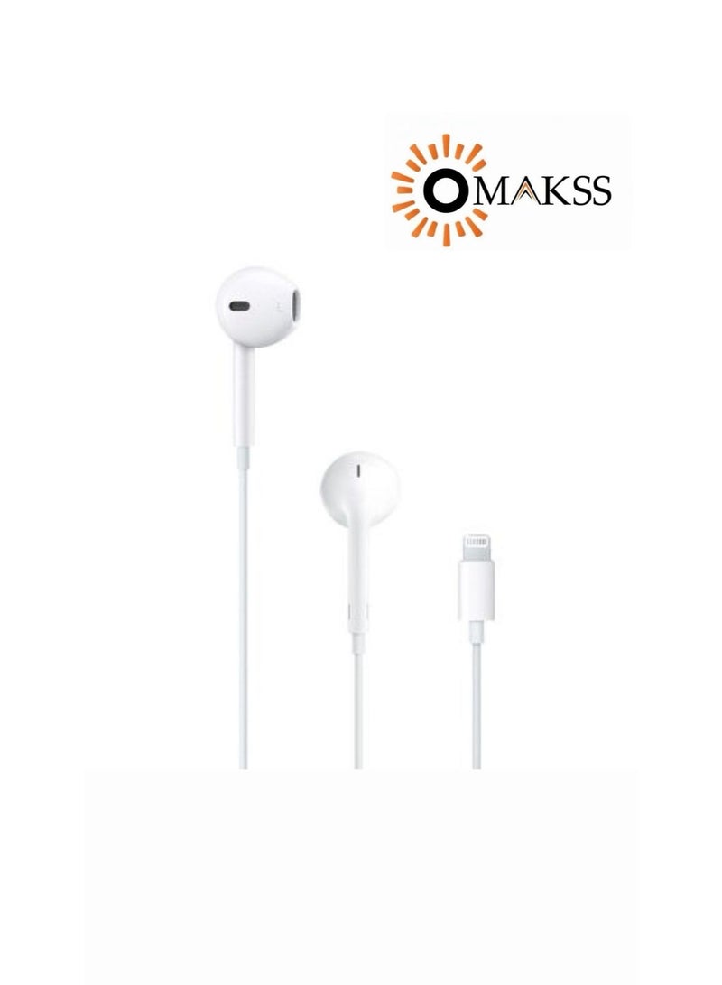 OMAKSS Headphones, with Lighting Earphones Wired Stereo Sound, Compatible with IOS 14/13/12/SE/11/XR/XS/X/7/7 Plus/8/8Plus - Image 1