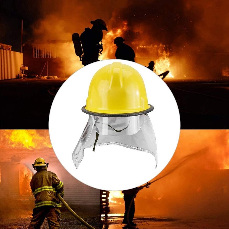 comfrt Firefighter Hard Hat, Fireman Safety Helmet with Aluminum Foil Prevention Flame-retardant Pierce Resistance for Work, Home, Firefighter, Work at Height - Image 5