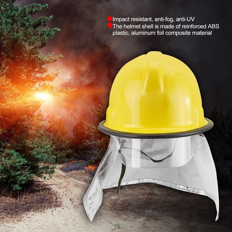 comfrt Firefighter Hard Hat, Fireman Safety Helmet with Aluminum Foil Prevention Flame-retardant Pierce Resistance for Work, Home, Firefighter, Work at Height - Image 2