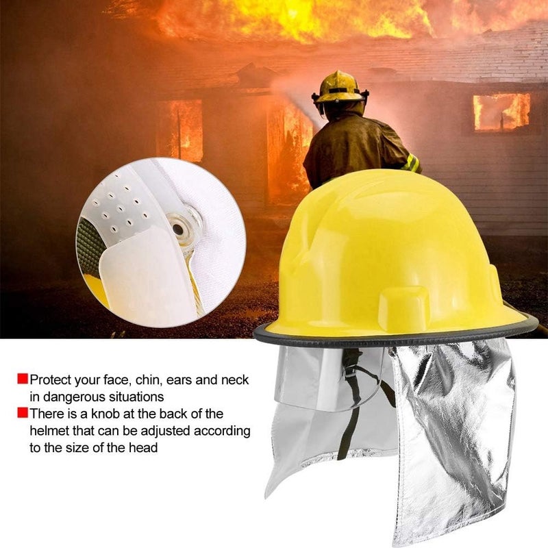 comfrt Firefighter Hard Hat, Fireman Safety Helmet with Aluminum Foil Prevention Flame-retardant Pierce Resistance for Work, Home, Firefighter, Work at Height - Image 3