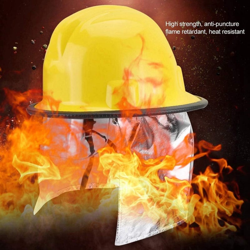 comfrt Firefighter Hard Hat, Fireman Safety Helmet with Aluminum Foil Prevention Flame-retardant Pierce Resistance for Work, Home, Firefighter, Work at Height - Image 4
