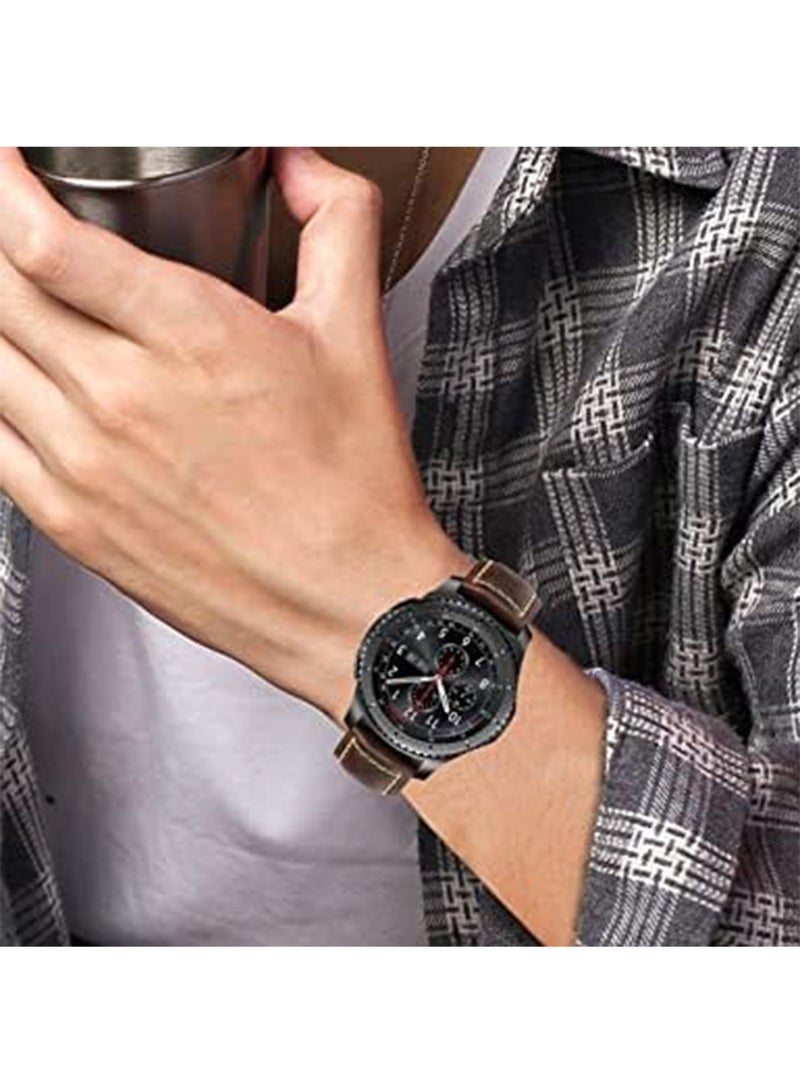 22mm Bands Compatible With Huawei Watch GT 3 Pro /GT2 Pro/GT3 46mm/GT 4/Watch 4 /GT2e 46mm/GT2 46mm/Watch 2 Classic With Quick Release Leather Skin Friendly With Comfortable For Men Women - Image 5