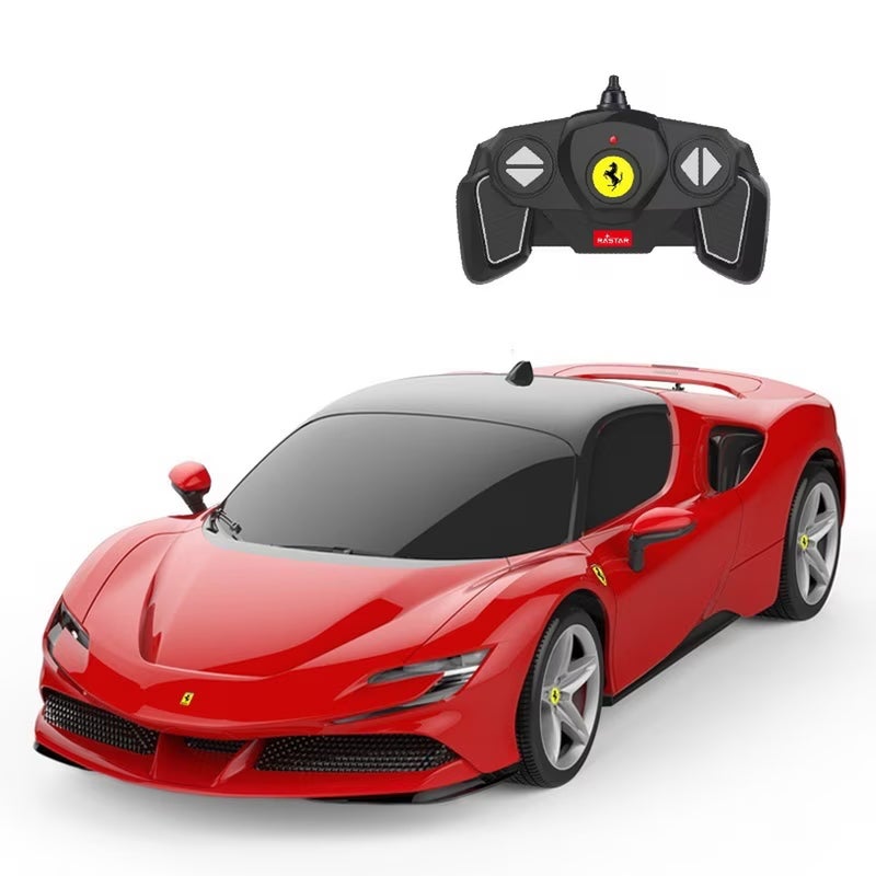Rastar - Ferrari SF90 Stradale 1/18 Diecast Model with Remote Control - Red - 97500 - Image 1
