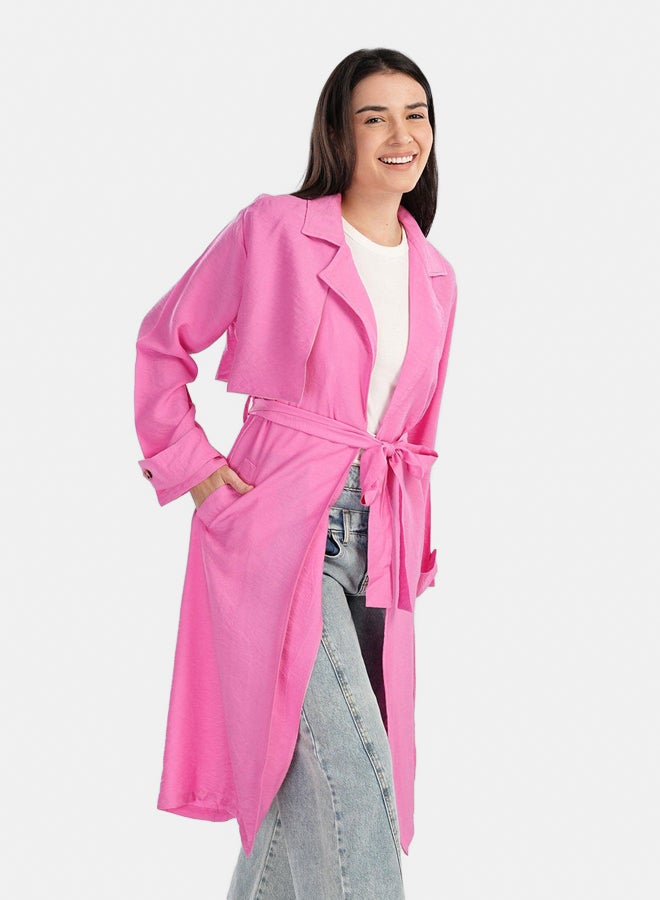 Clue Summer Lightweight Trench Coat  - Image 2