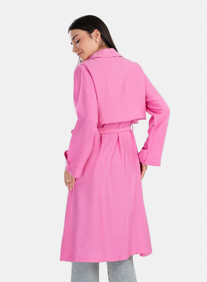Clue Summer Lightweight Trench Coat  - Image 3