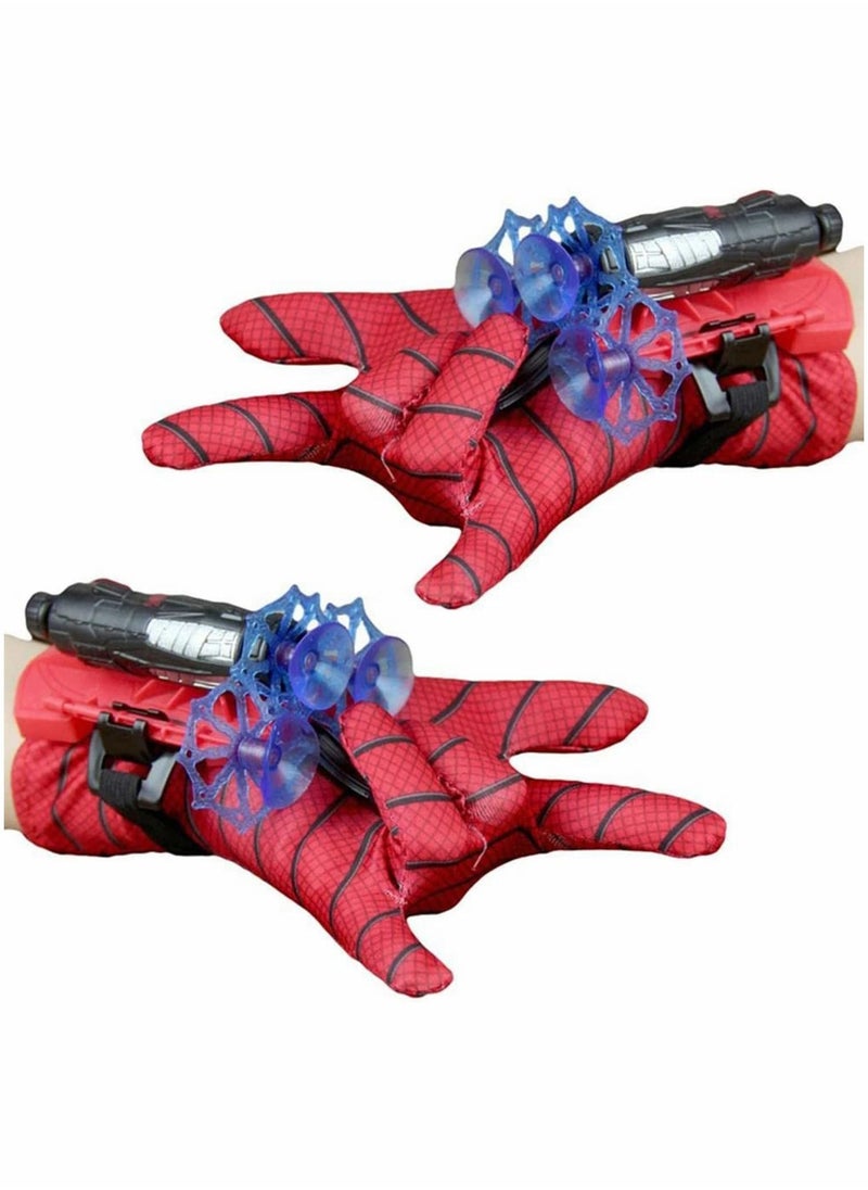 واي آند دي Launcher Gloves for Spiderman, Super Hero Web Shooter Kids, Spider-Man Dual Educational Toys, Spider Wrist Toys Toy Costume Cosplay Props Gift  - Image 1