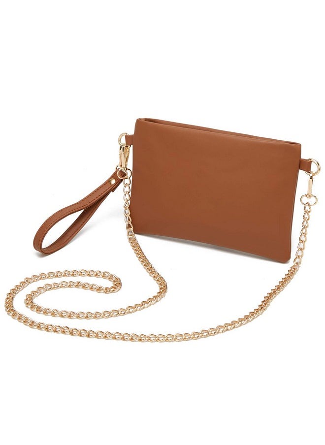 forestfish - Black Clutch Purses For Women Leather Small Crossbody Bags Evening Bags With Wrist Strap Shoulder Strap - Image 1
