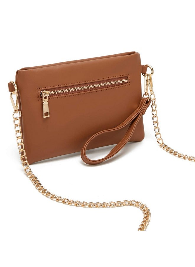 forestfish - Black Clutch Purses For Women Leather Small Crossbody Bags Evening Bags With Wrist Strap Shoulder Strap - Image 1