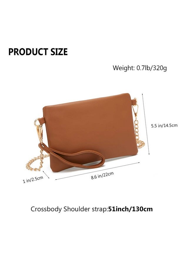 forestfish - Black Clutch Purses For Women Leather Small Crossbody Bags Evening Bags With Wrist Strap Shoulder Strap - Image 1