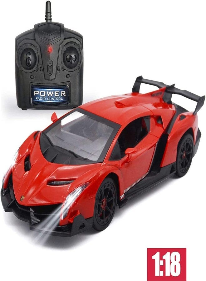 LAFALA Remote Control Car RC Cars Racing Car 1:18 Licensed Toy RC Car Compatible with Lamborghini Model Vehicle for Boys 6,7,8 Years Old Halloween, red - Image 5