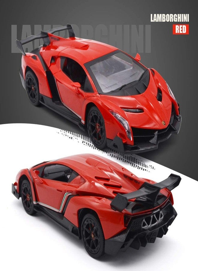 LAFALA Remote Control Car RC Cars Racing Car 1:18 Licensed Toy RC Car Compatible with Lamborghini Model Vehicle for Boys 6,7,8 Years Old Halloween, red - Image 3