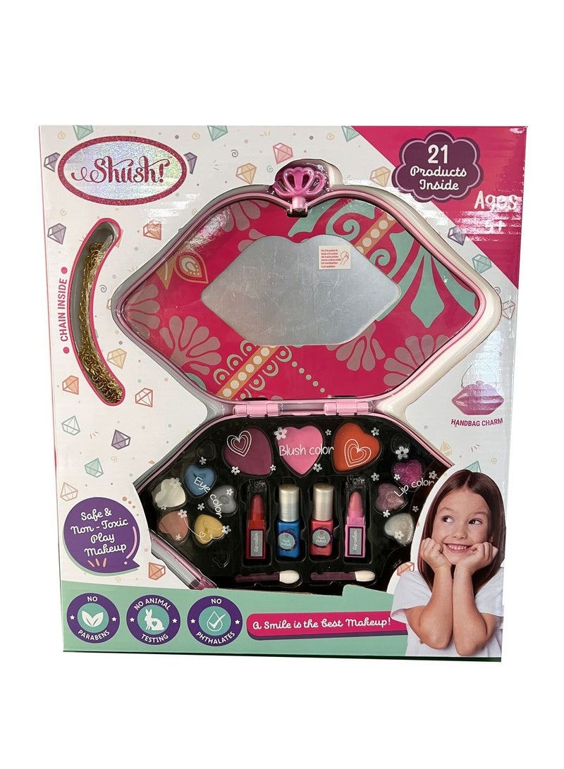 Shush! Lip Shape Makeup Handbag - Image 2