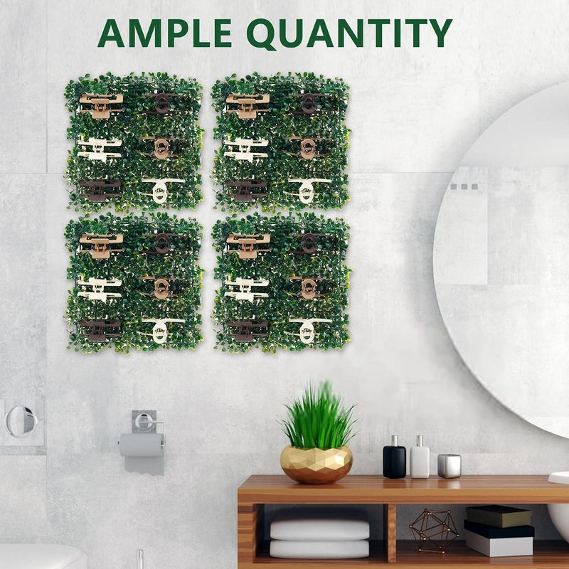 ACOSIY 4 Pcs Claw Clip Organizer, Green Grass Hair Clip Organizer for Women, Claw Hair Clip Holder, Hair Clip Storage Decoration Display for Women Wall, Door, Closet (Green) - Image 2